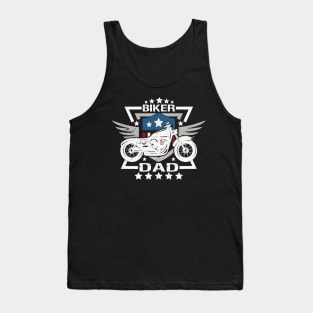 Biker Dad Wings Motorcycle Tank Top